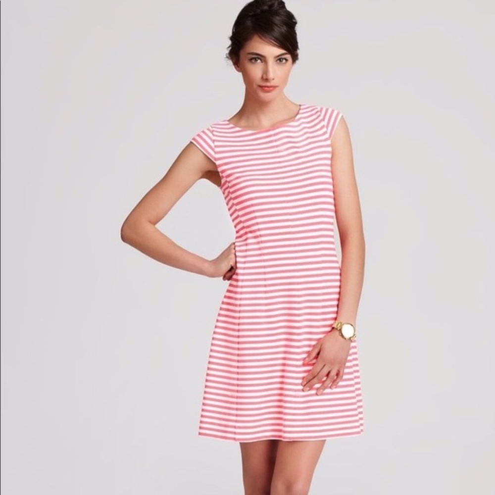 NWOT RARE Lilly Pulitzer Pink and White Dress